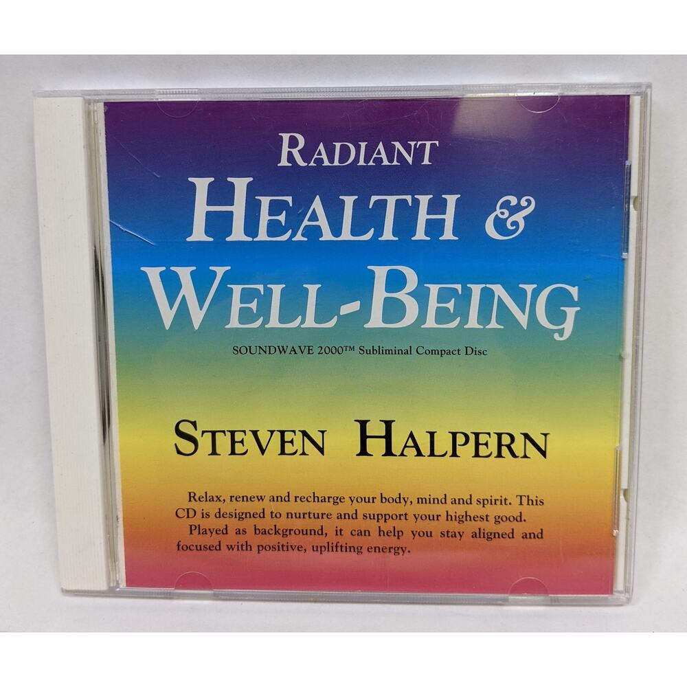 Steven Halpern – Radiant Health & Well Being CD - 1994 Meditation, Therapy